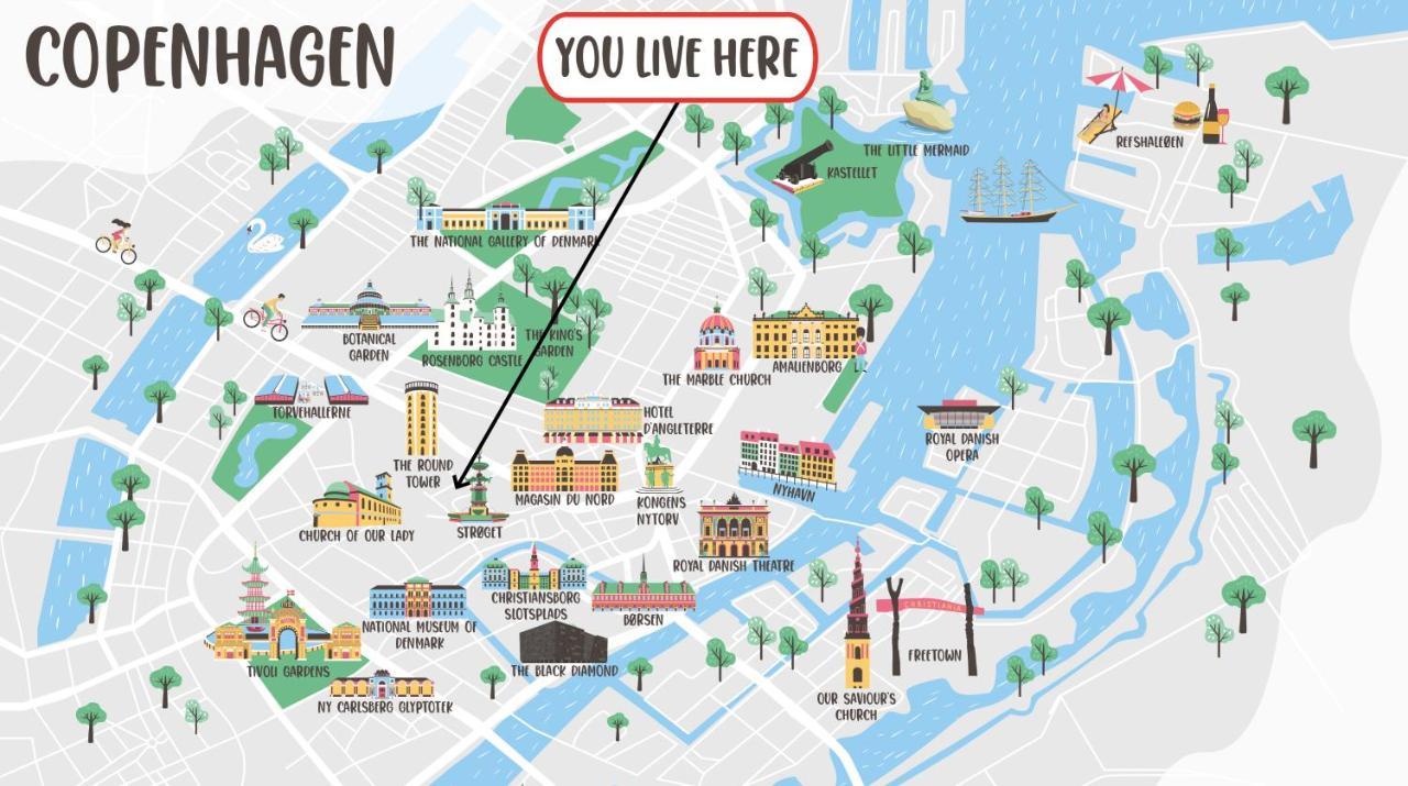 220Sqm Designer Apt - Copenhagen City Center - Private Balcony Luaran gambar